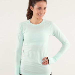 Lululemon swiftly tech long sleeve mint green size 6